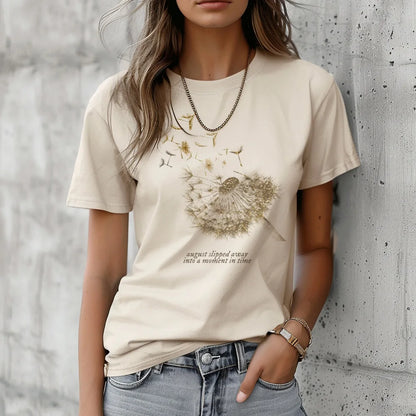 Dandelion t-shirts women harajuku comic graphic top girl graphic designer Japanese clothing